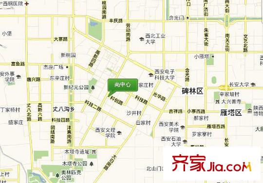 尚中心區(qū)位圖