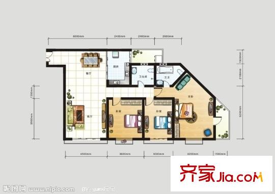 腌制廠家屬院 3室2廳2衛(wèi)