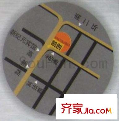 凱創(chuàng)國(guó)際交通圖