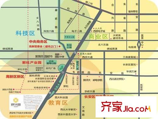 錦華園交通圖區(qū)位圖