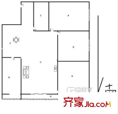 秦地雅仕戶型圖戶型圖 3室2廳