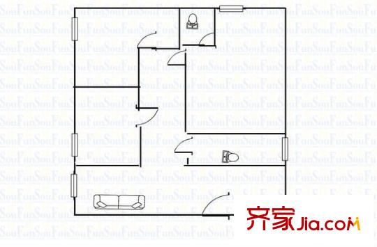 紅纓花園 0室 戶型圖