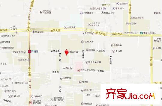 航天小區(qū)交通圖 
