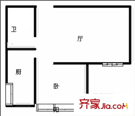 泰華頂秀風(fēng)尚戶型圖 戶型圖 1室1廳1衛(wèi)1廚