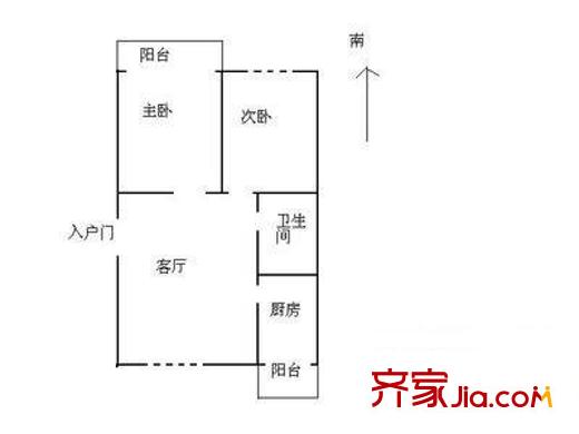 景龍池新居 1室 戶型圖