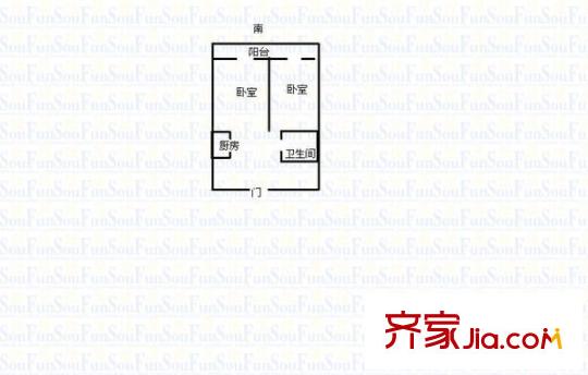 景龍池新居 2室 戶型圖