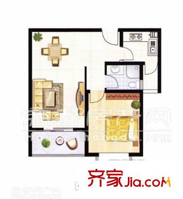 風(fēng)雷巷小區(qū) 1室 戶(hù)型圖