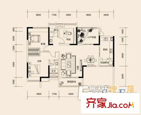 風(fēng)雷巷小區(qū) 3室 戶型圖