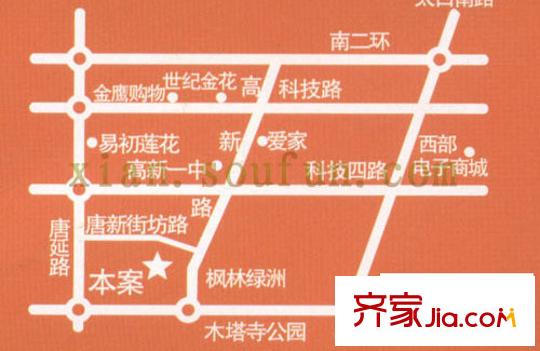 尚品花都交通圖