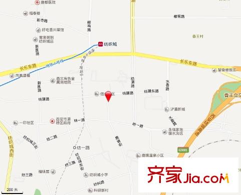 紡織城國稅局家屬院交通圖