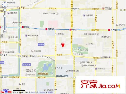 太和公園人家交通圖西安  