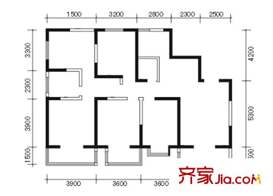 太和公園人家戶型圖183.54平方米戶型圖 5室2廳2衛(wèi)1廚