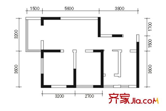 太和公園人家戶型圖80.4平方米戶型圖 2室2廳1衛(wèi)1廚