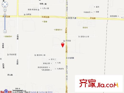 百花家園交通圖