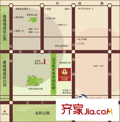 太白里交通圖