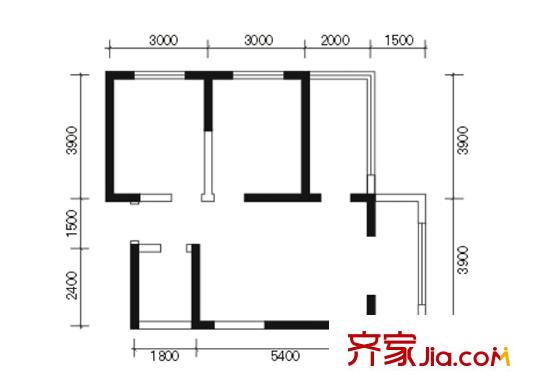 太和公園人家戶型圖84.17平方米戶型圖 2室2廳1衛(wèi)1廚