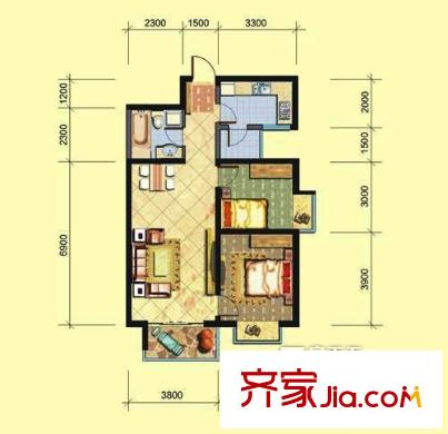 樂居?xùn)|方 戶型圖
