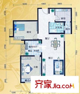 長安新市 3室 戶型圖