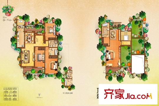 龍湖?花千樹5、8號樓頂躍 4室2廳3衛(wèi)1廚