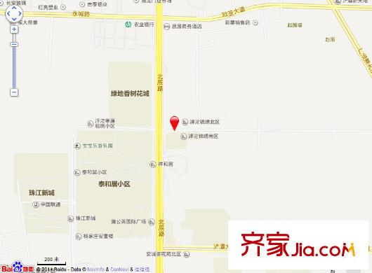 滹沱錦繡小區(qū)交通圖 
