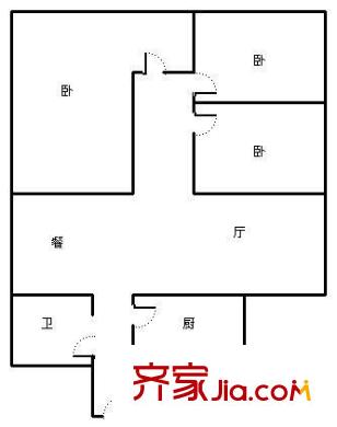 太白盛世 3室 戶型圖