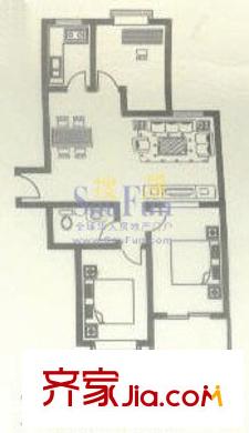 一品南山戶型圖戶型圖 3室2廳1衛(wèi)1廚