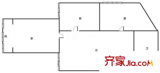 藍(lán)天大廈 2室 戶型圖
