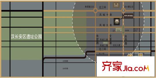 城市星鉆交通圖區(qū)位圖
