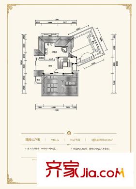 云中漫步獨(dú)棟C三層平面 2室1衛(wèi)