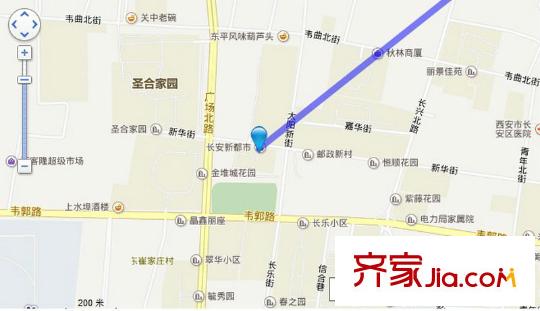 長安新市交通圖