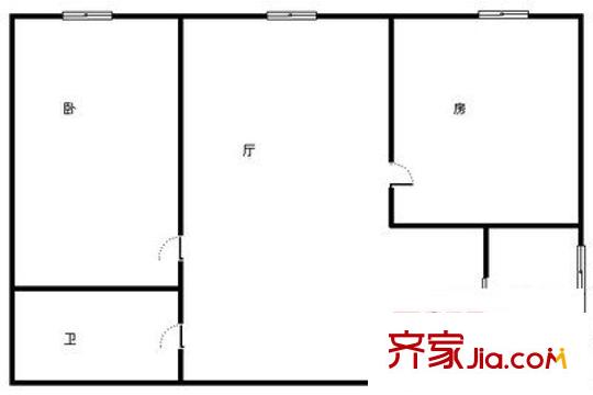 中建世紀(jì)領(lǐng)域 2室 戶型圖