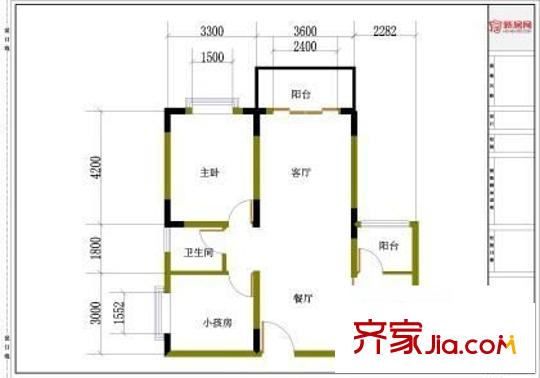 工商干部新村 3室 戶型圖