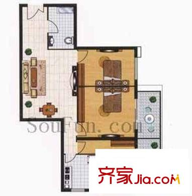 崇立金世園 3室 戶型圖