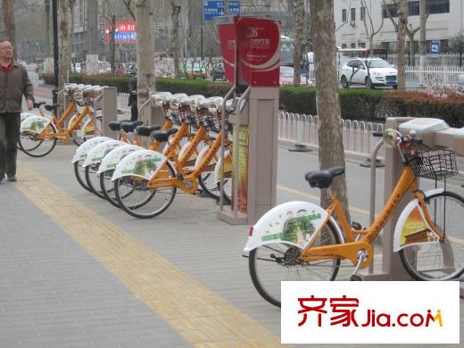 藍(lán)天華庭配套圖周邊便民自行車