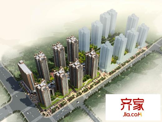 翡麗城外景圖鳥瞰圖