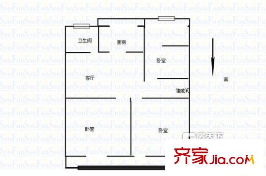 外貿(mào)家屬院 戶型圖