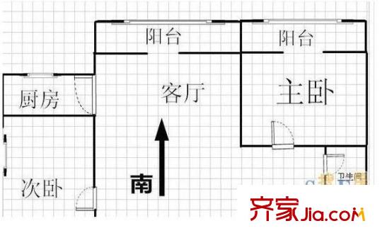 晨光御苑 3室 戶型圖