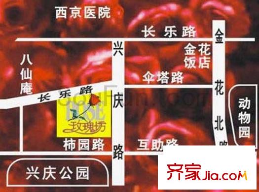 玫瑰坊交通圖
