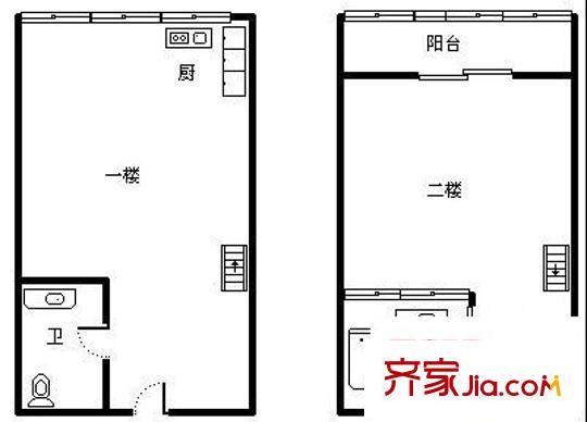 銀河新坐標(biāo) 2室 戶型圖