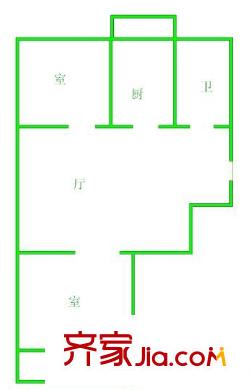 銀河新坐標(biāo) 1室 戶型圖