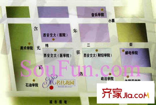名仕花園別墅交通圖