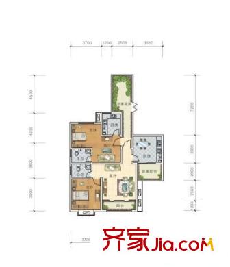 雀巢公寓 2室 戶型圖