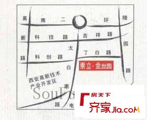 崇立金世園交通圖