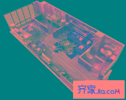 崇立金世園1室 戶型圖