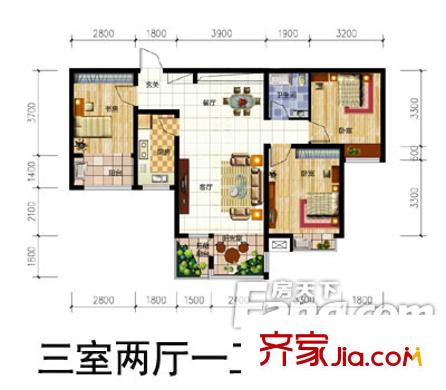 萬(wàn)福大廈戶(hù)型圖11 