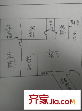 唐南香榭 4室 戶型圖