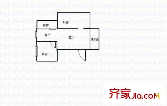 晨光御苑 2室 戶型圖