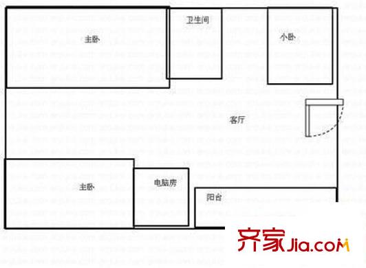 晨光御苑 4室 戶型圖