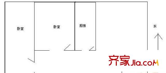 晨光御苑 2室 戶型圖