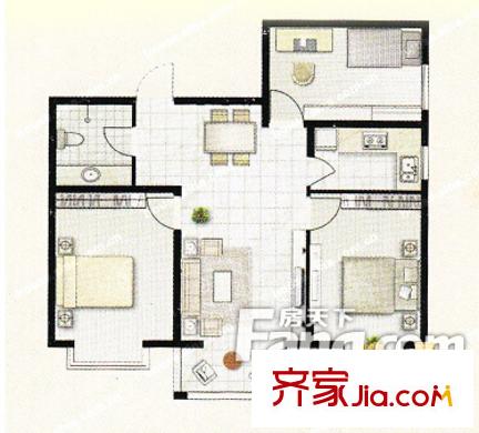 云峰大廈北關(guān) 3室 戶型圖